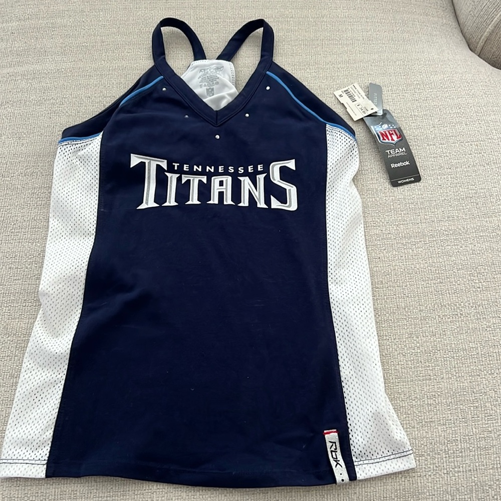 New With Tags Navy Blue Tennessee Titans Tank Top. Size M.